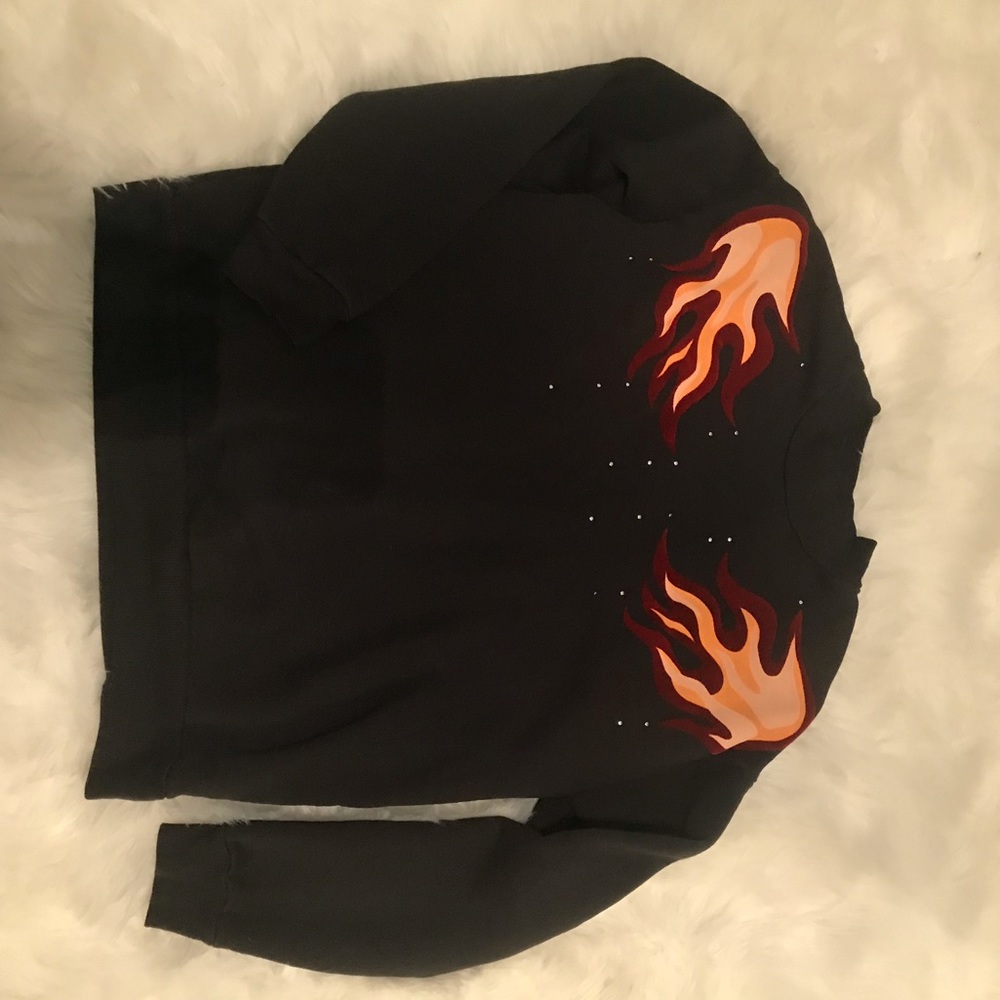 Flame detail Sweatshirt